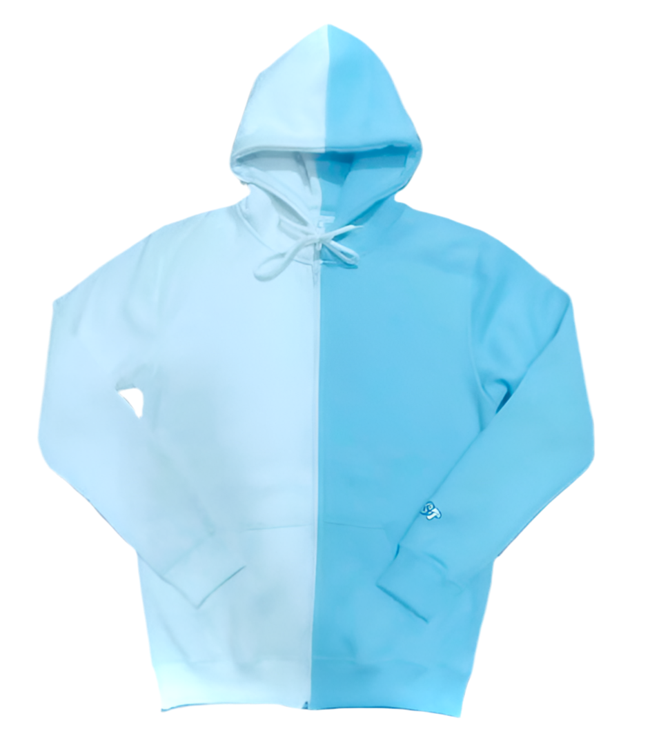 Two Color ZipUp Hoodie