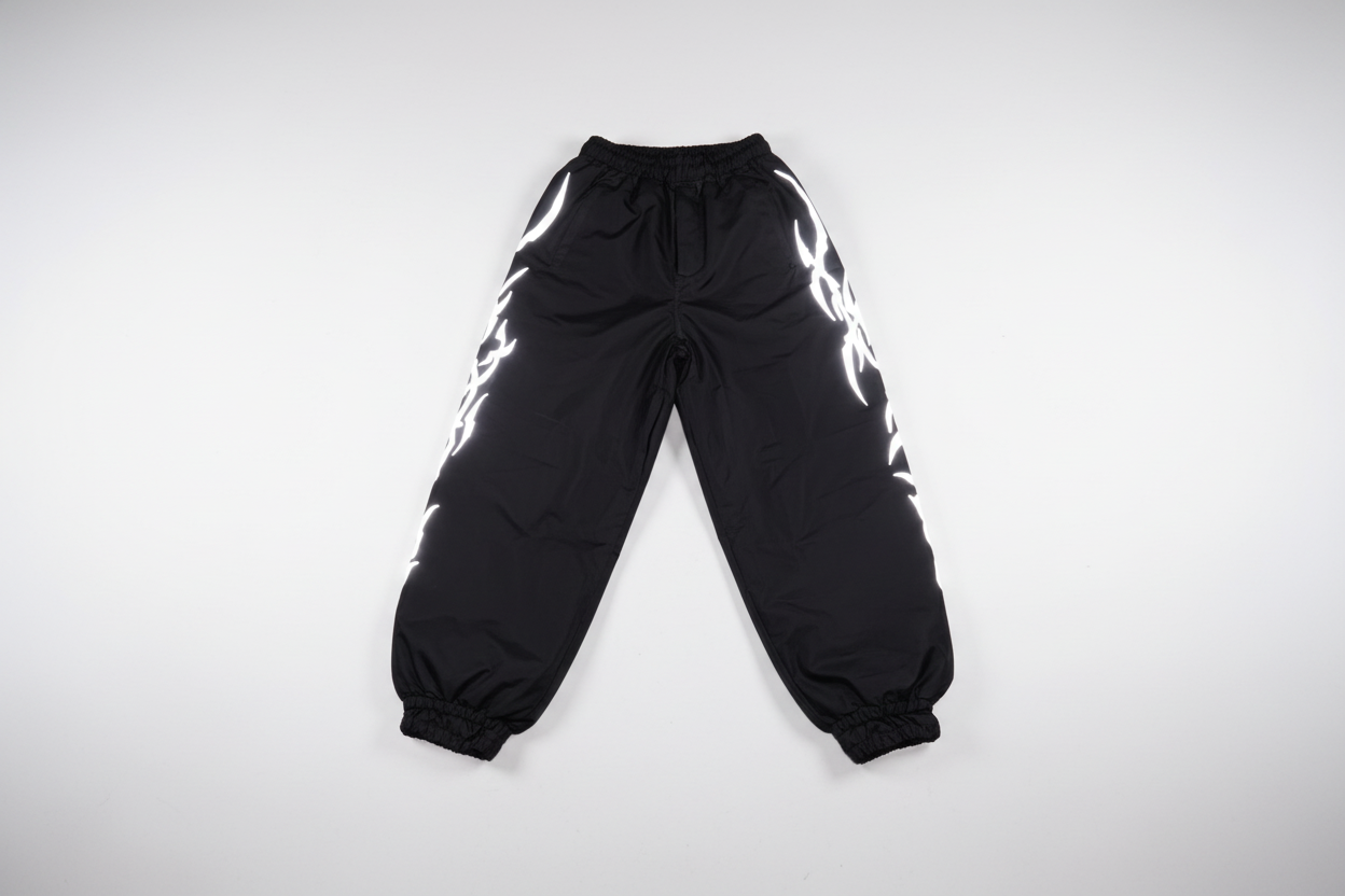 Black Reflective Snowpants (preorder)